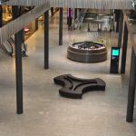Einkaufszentrum Stücki Basel Bodenbelag aus Iragna